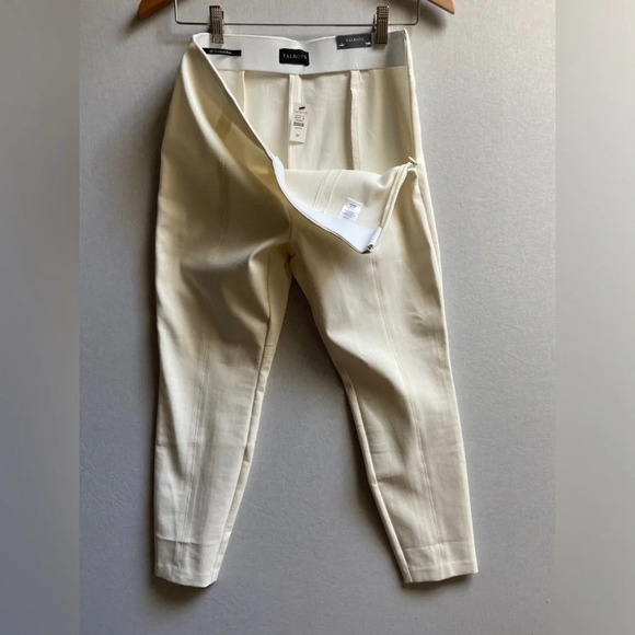 NWT Talbots Portland Cream colour  Trouser Pants Sz 8 - Picture 4 of 10